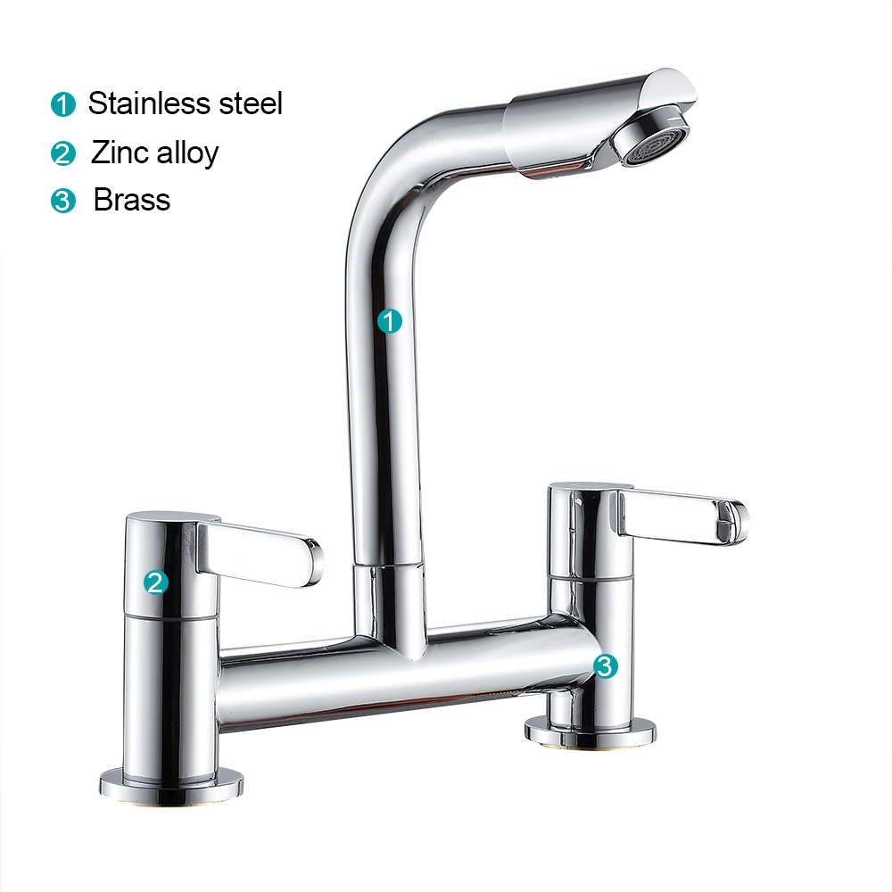 Black Kitchen sink Faucet mixer Seven Letter Design Water Purification tap British regulatory Dual Handle