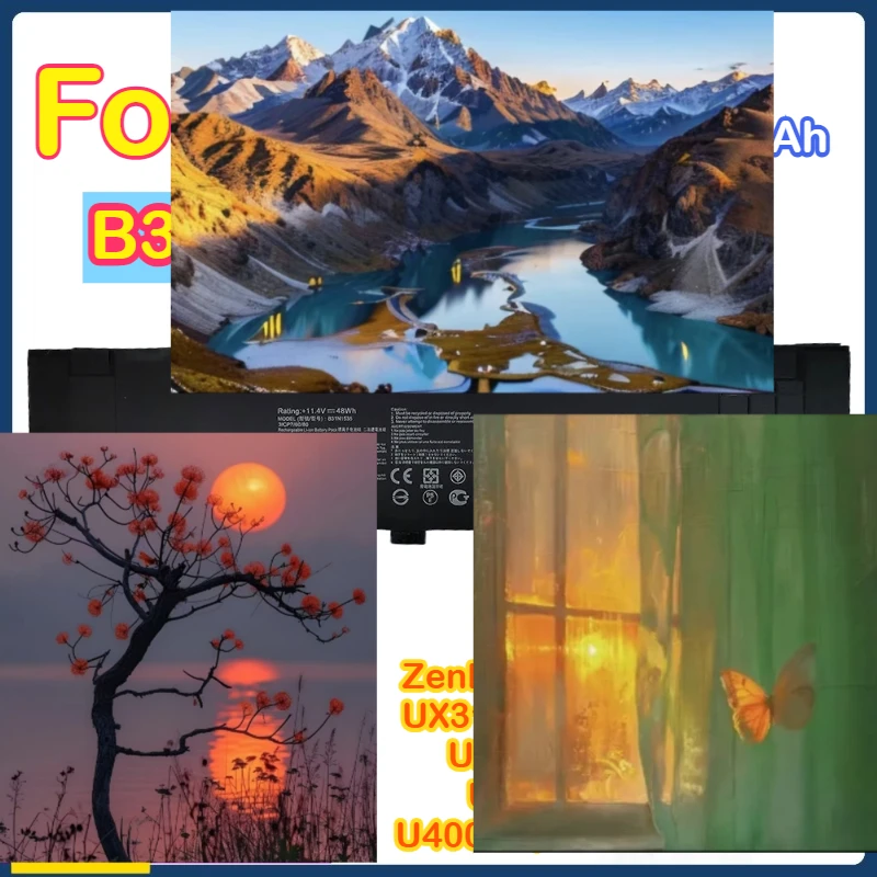 

B31N1535 Replacement Laptop Battery for Asus ZenBook UX310 UX310UA UX310UQ UX310UF UX410 UX410UA UX3410UA U4000U U400UQ UX410UQ