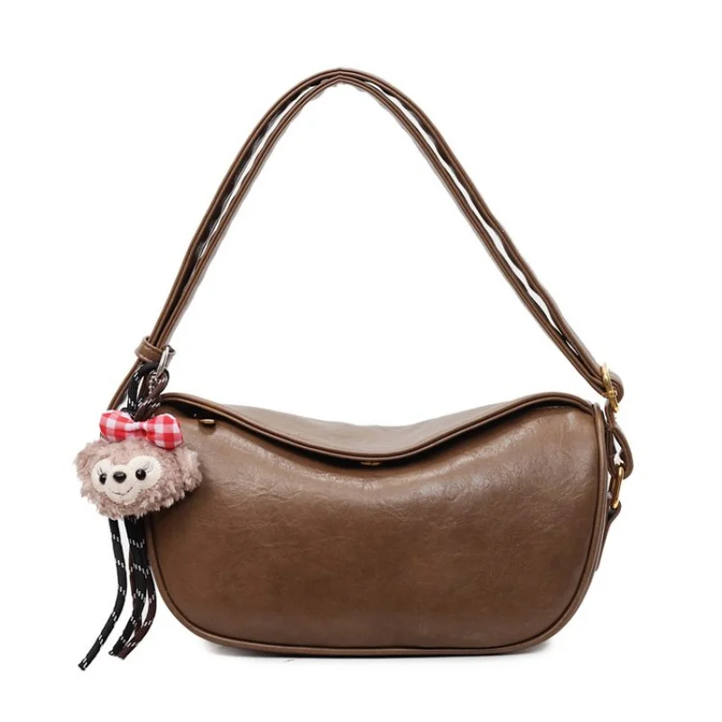 

Стильная минималистичная уникальная женская сумка однотонного цвета с элегантной винтажной сумкой через плечо и дизайнерской большой вместимости