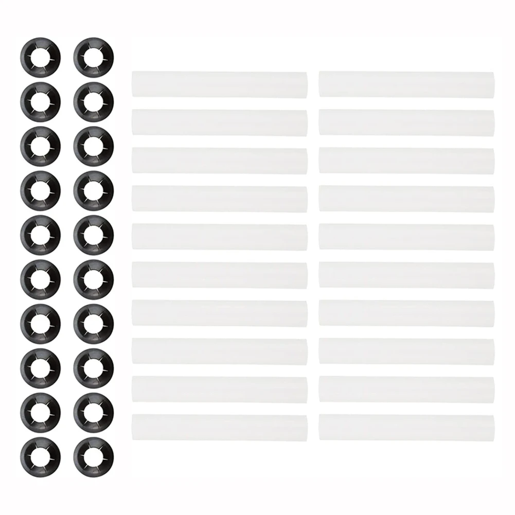 Low Noise Garage Door Roller Sleeves 11mm Inner Diameter 0.5mm Thick ABS Material Sleeve Set for Standard Hinges
