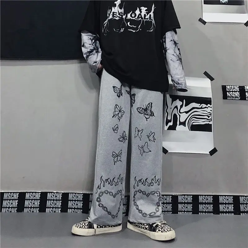 Men Women Hip Hop Straight Long Pants,3D Ink Art Print Quick Dry Trousers Streetwear Loose Casual Wide Leg Sweatpants Y2k view 3