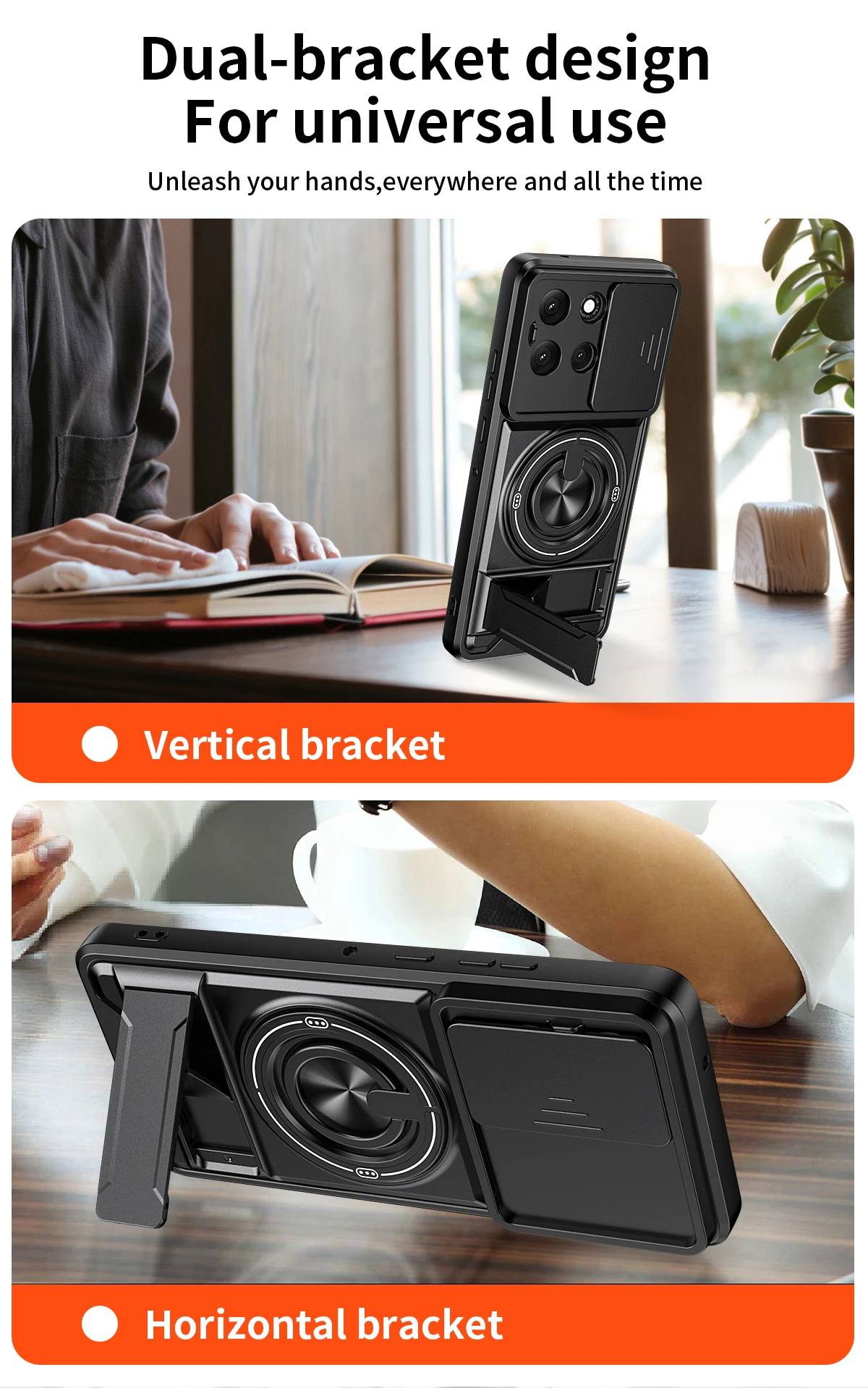 Für Motorola G86 Hülle Moto G86 Power Cover Moto G56 Hüllen Magsafe Magnetische Klapphalterung Militärische Panzerung Kameraschutz-Abdeckung – Detail 11