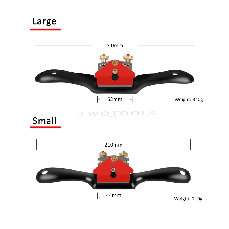 Adjustable SpokeShave Metal Replacement Blade Hand Plane Carpentry Trimming Planer Woodworking Hand Craft Tools