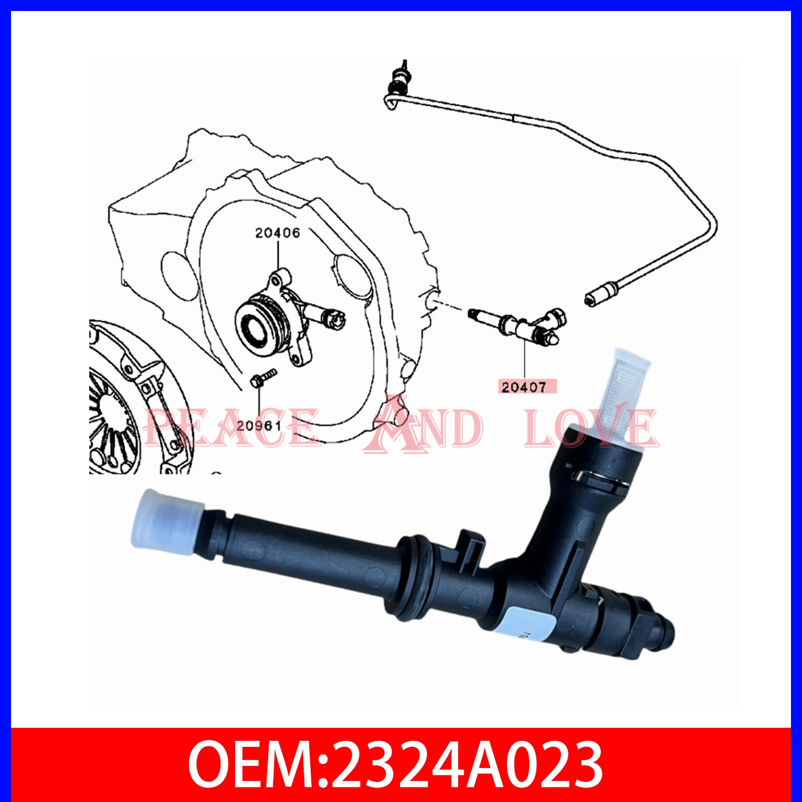 

Clutch Release Concentric Cylinder Adapter 2324A096 2324A023 For Mitsubishi Lancer 2000-2017 Outlander CW5W ASX GA2W GA6W GF7W