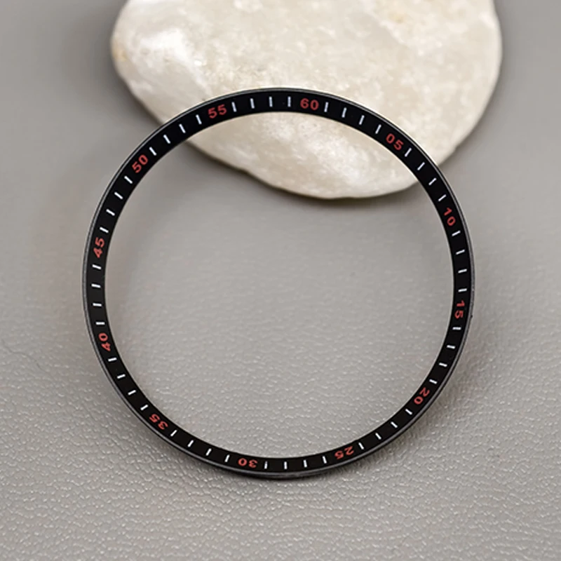 وزارة الدفاع 30.5 مللي متر ساعة الفصل خواتم صالح SKX007 SKX009 SRPD ساعة حالات البلاستيك الحلقة الداخلية NH35 NH36 ساعة يد تعمل بالحركة أجزاء استبدال