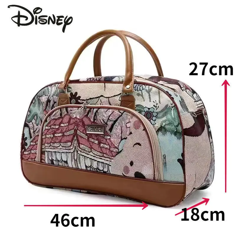 Disney Winnie Bear New Women\'s Travel Bag Luxury Brand Portable Travel Bag Cartoon Large Capacity High Quality Unisex Handbag