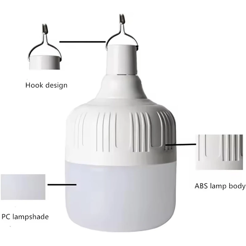 أضواء LED المحمولة مع لوحة للطاقة الشمسية في الهواء الطلق USB فوانيس الطوارئ القابلة لإعادة الشحن معلقة التخييم توفير الطاقة لمبة خيمة حديقة