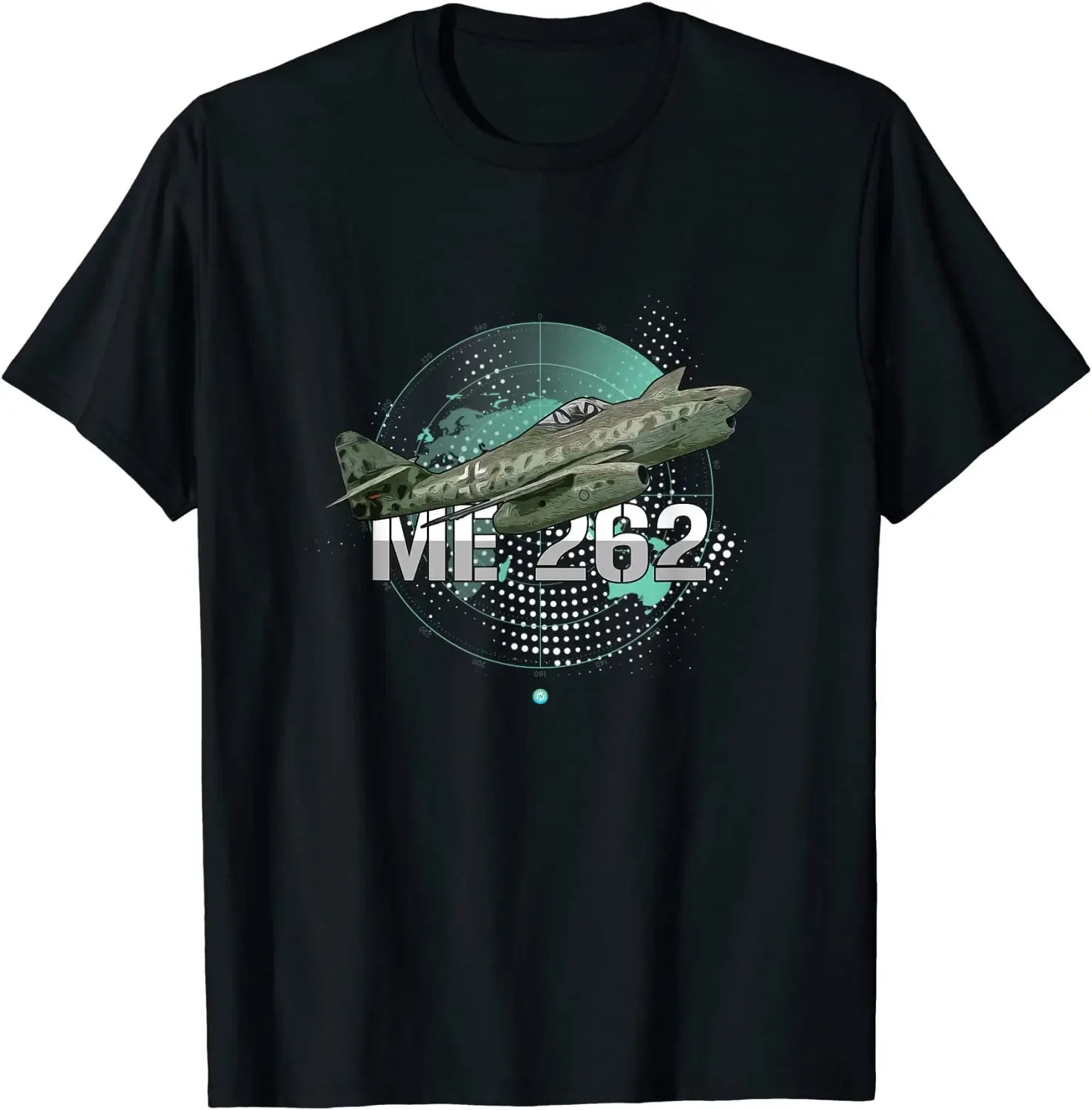 WW2 Airplane Me-262 World War Two Fighter Jet T-Shirt Men's Summer Cotton O-neck T-Shirt Gift