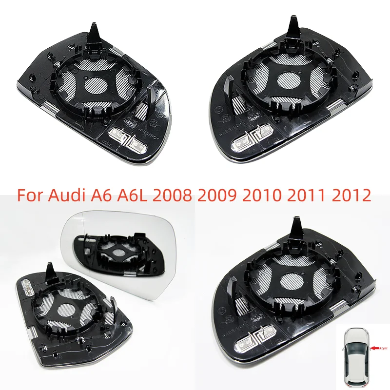 For Audi A6 A6L 2008 2009 2010 2011 2012 OEM Replacement Direct Fit Heated Side Mirror Glass Auto Parts NEW 1pcs L/R