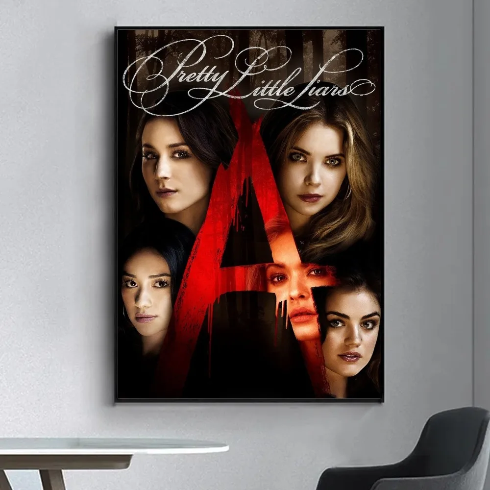 Pretty Little Liars Poster Fancy Poster Wall Sticker for Living Room Bar Vintage Decorative Painting Middle
