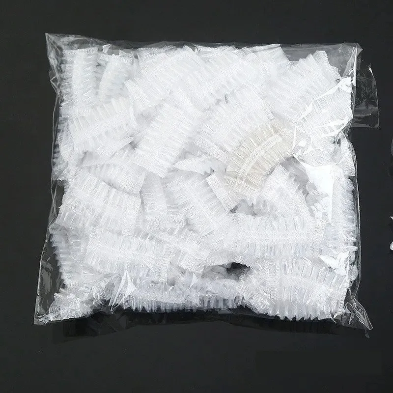 100Pcs Disposable Ear Cover Bath Shower Hair Dyeing Caps Earmuffs Waterproof for Hair Dyeing Ear Protector Styling Tools Makeup