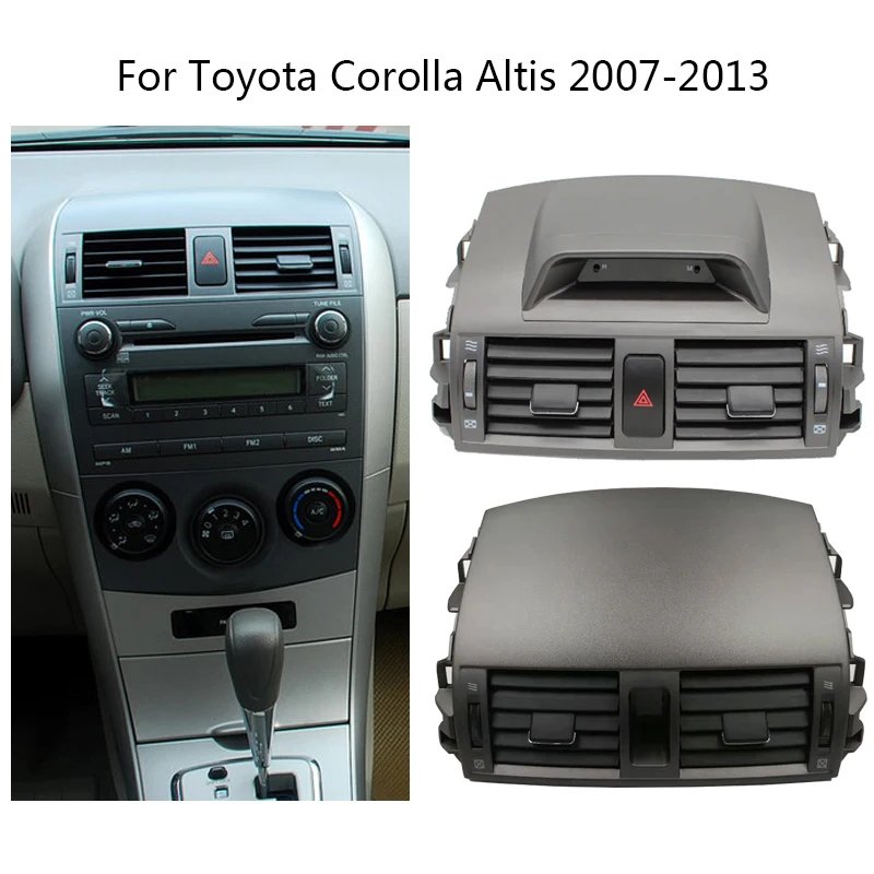 Automobile A/C Air Conditioning Vent Outlet Panel For Toyota Corolla Altis 2007-2013 Dash Trim Installation Frame Kit