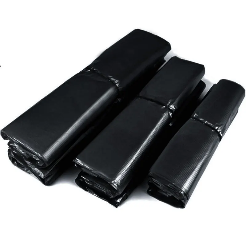 50pcs Black Carry Out Bags Gift Bag Retail Supermarket Grocery Shopping Plastic Bags Food for Business Bag Garbage Bag
