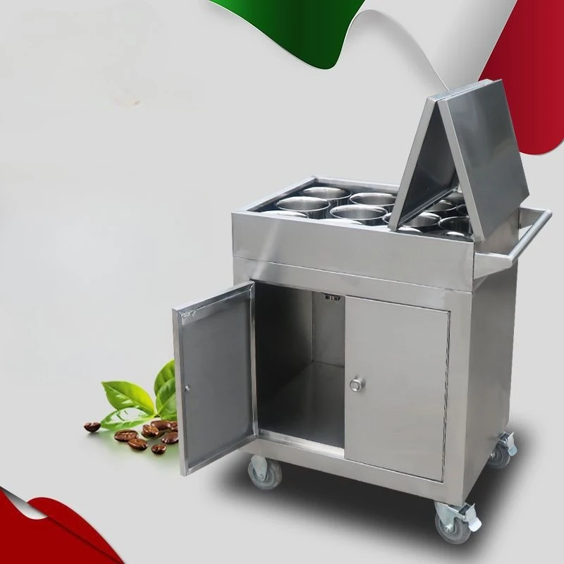 

Seasoning cart Hotel restaurant Mobile dining cart Trolley storage Seasoning cart sliding door