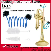 IRIN-Kit de mantenimiento de trompeta, agarre flexible, accesorio cómodo, cepillo para boquilla, cepillo de serpiente, Kit de limpieza de corneta, pieza de trompeta