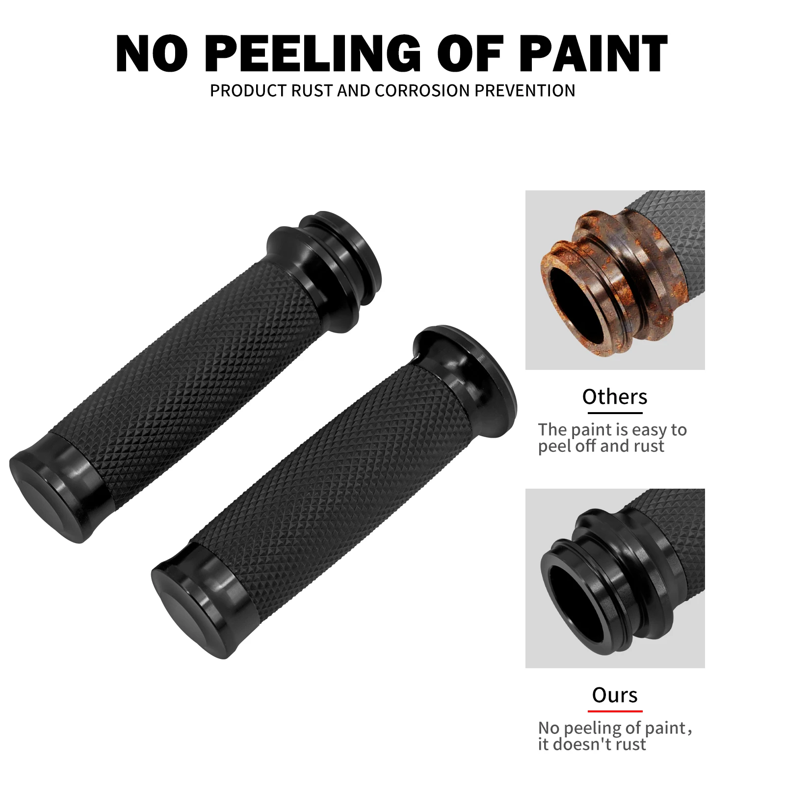 Motorcycle Electronic Throttle 1\'\'25mm Handle Bar Hand Grips Black For Harley Softail Fat Boy FLSTF Breakout Touring Road King