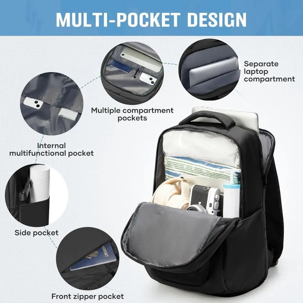 새로운 압축 디자인 여행용 백팩, 내구성 있는 공간 절약 진공 보관 가방, 휴대용 숄더백