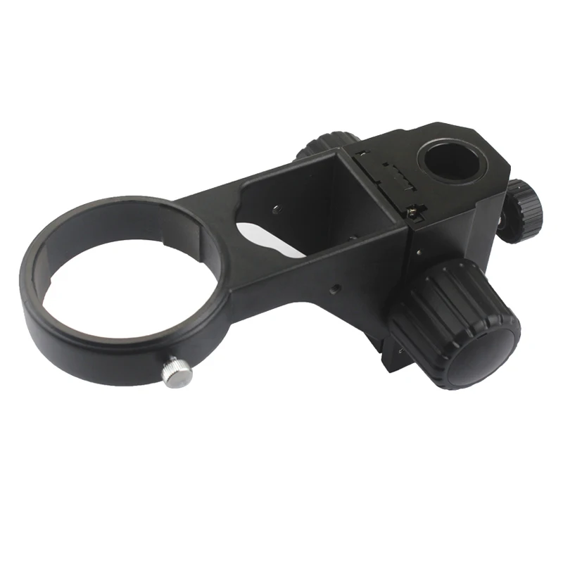 Suporte de mesa de trabalho ajustável para microscópio industrial, suporte universal de 76mm de diâmetro para câmera de microscópio industrial de laboratório
