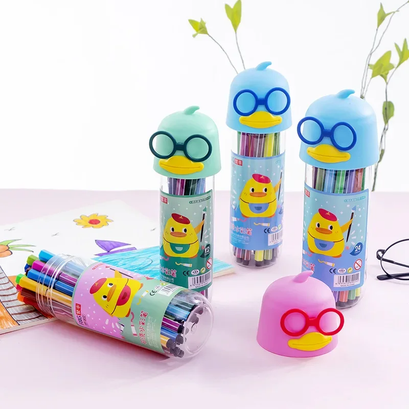 Watercolor Pen 36 Color Set Children Can Wash Environmentally Friendly Painting Kindergarten Color Pen Stationery
