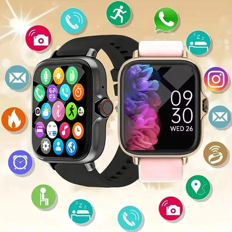Smartwatch, Phone Answering/Calling, Multi-sport mode, Message Reminder View, Suitable For Men/Women  Smart Watch 2026 New HT30