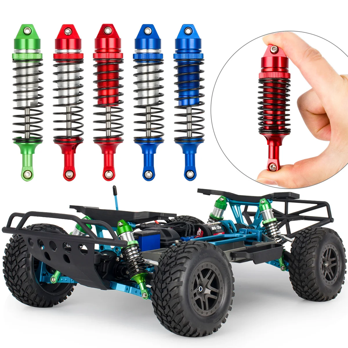 

Алюминиевый передний и задний амортизатор для 1/10 Traxxas Slash 4x4 2WD Rustler VXL Stampede, детали для обновления радиоуправляемого автомобиля, аксессуары