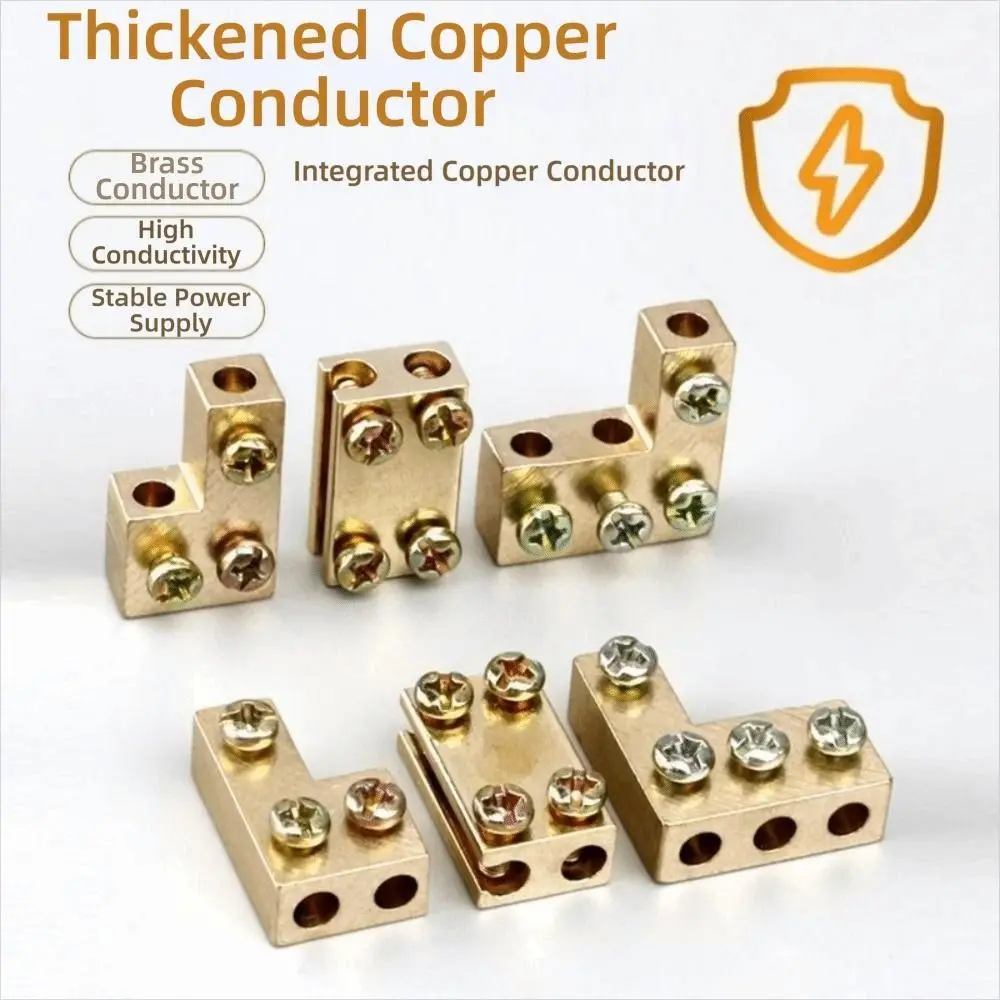 New Spliceable High Power Splitter Conductor Brass 1-6mm² Wire Connector Wiring Connector Electrical