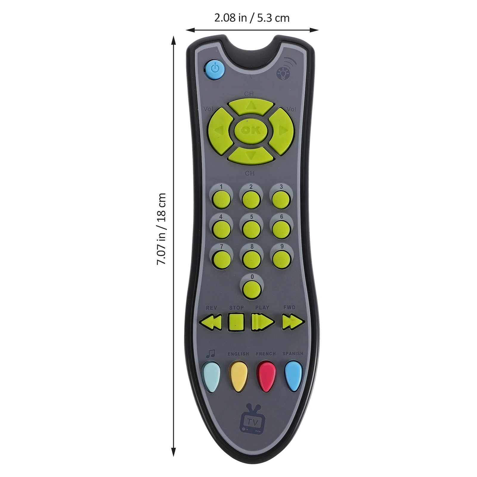 Baby Remote Controls Simulation Remote Control Early Educational Interactive Plaything Learning Cognitive Gift for Toddlers