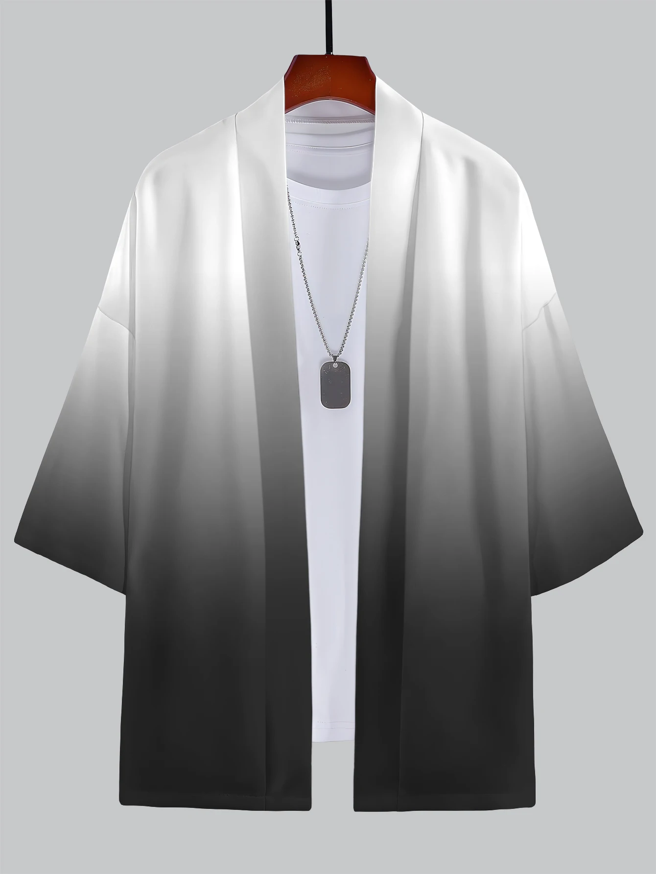 2025 New Summer Men's 3D Kimono Bundle - Geometric & Gradient Patterns