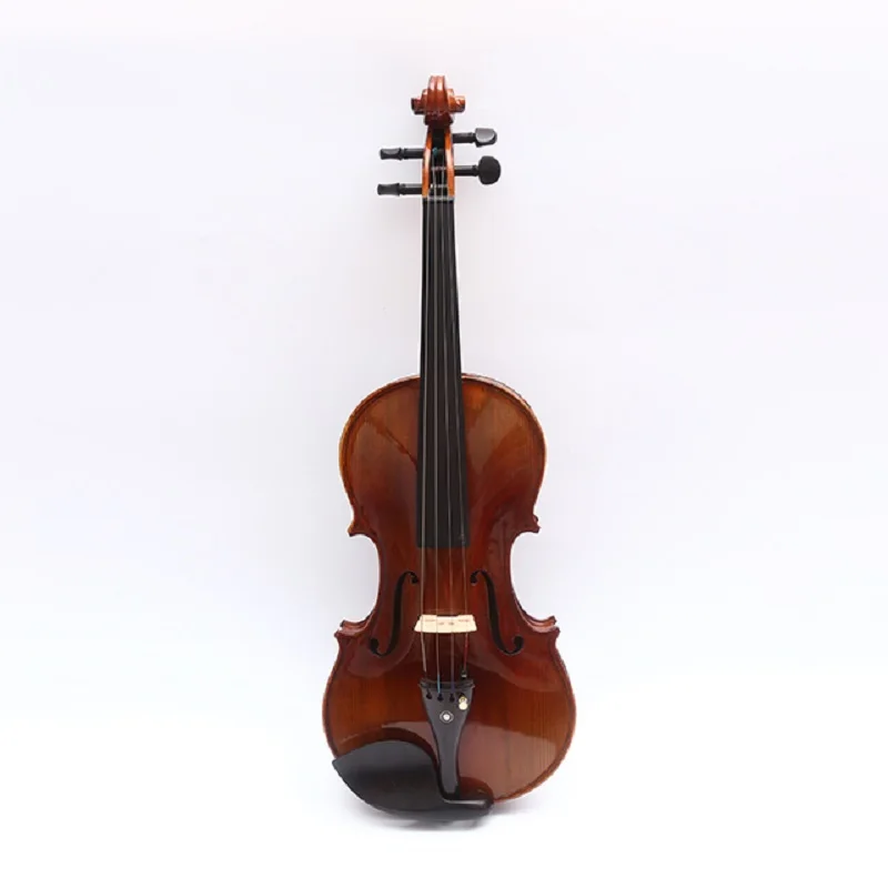 

Hot Sale Support Customized Seasoned Maple Back and Side Violin for Kids with Ebony Frog