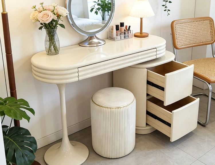 Modern light luxury cream style dresser household small apartment designer simple