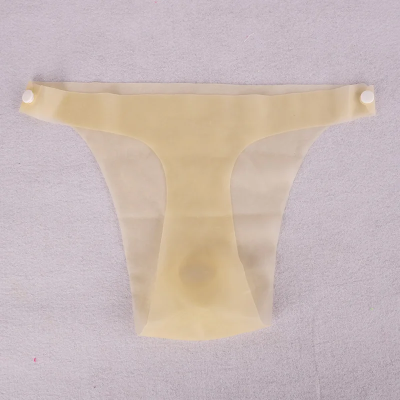 Roupa interior de látex transparente masculina sexy oco para fora exposto pênis yiyang calças de segurança em forma de t calças anti corpo fluido contato