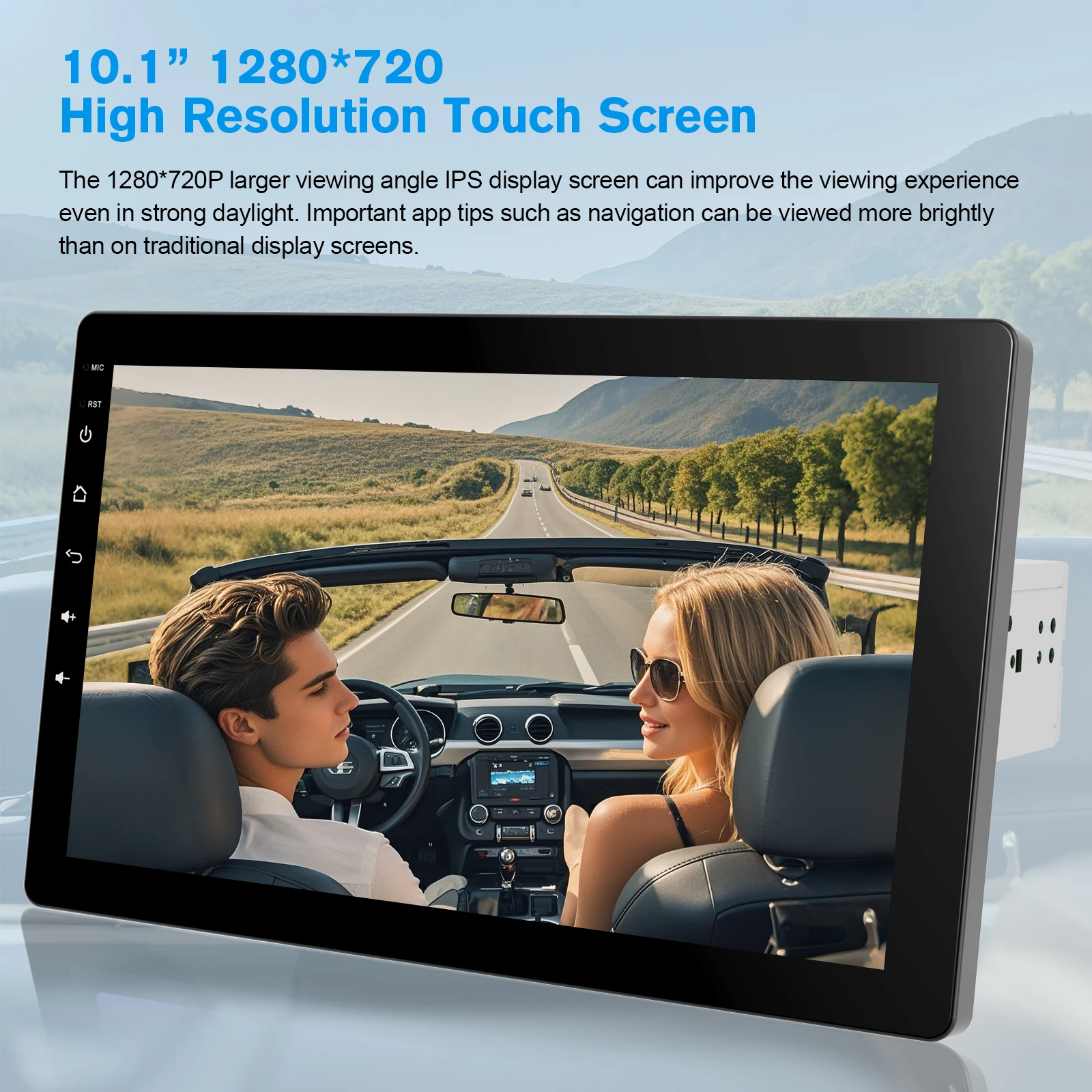 10.1 بوصة للتدوير 1Din سيارة ستيريو لمس العالمي راديو السيارة مشغل وسائط متعددة اللاسلكية Carplay أندرويد السيارات لتحديد المواقع BT FM AM