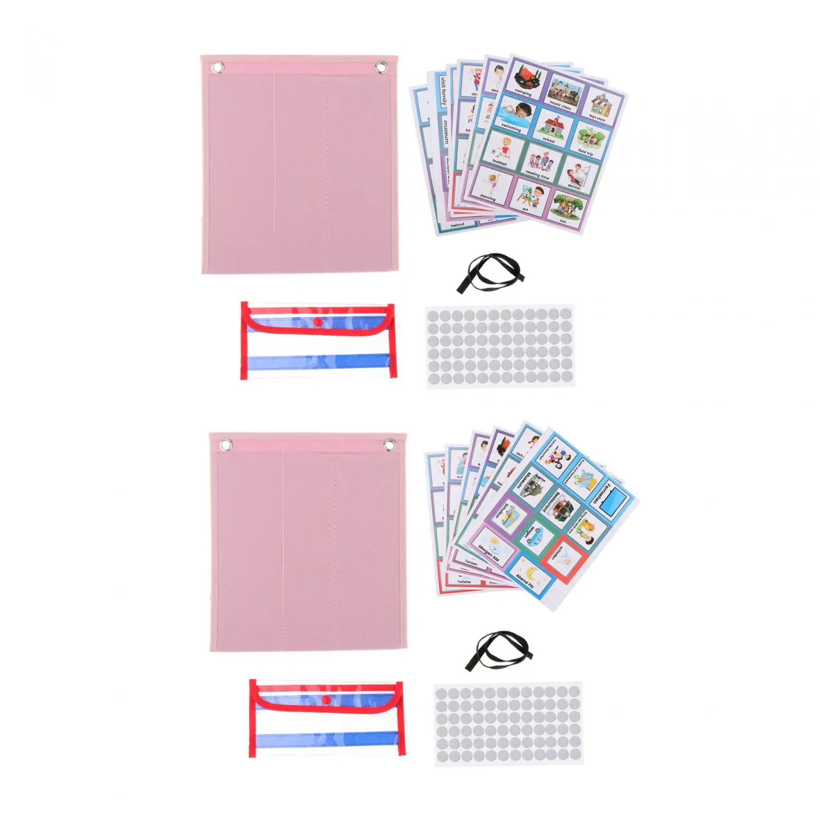 Kids Daily Visual Schedule Educational Chart for Classroom Home Activity