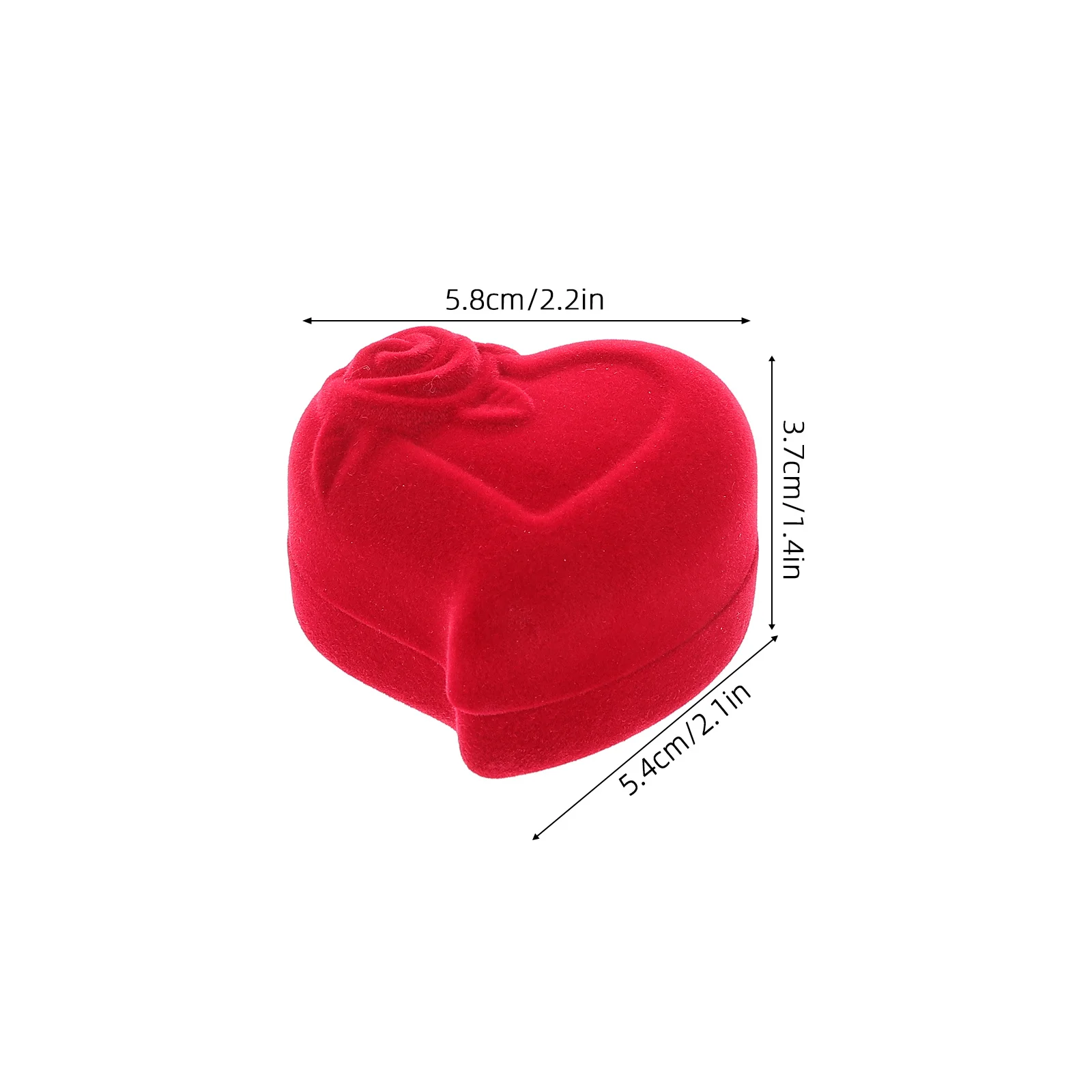 منظم حلية مدمج، حافظة خاتم الخطوبة، مجوهرات صغيرة على الصدر، قلب صغير