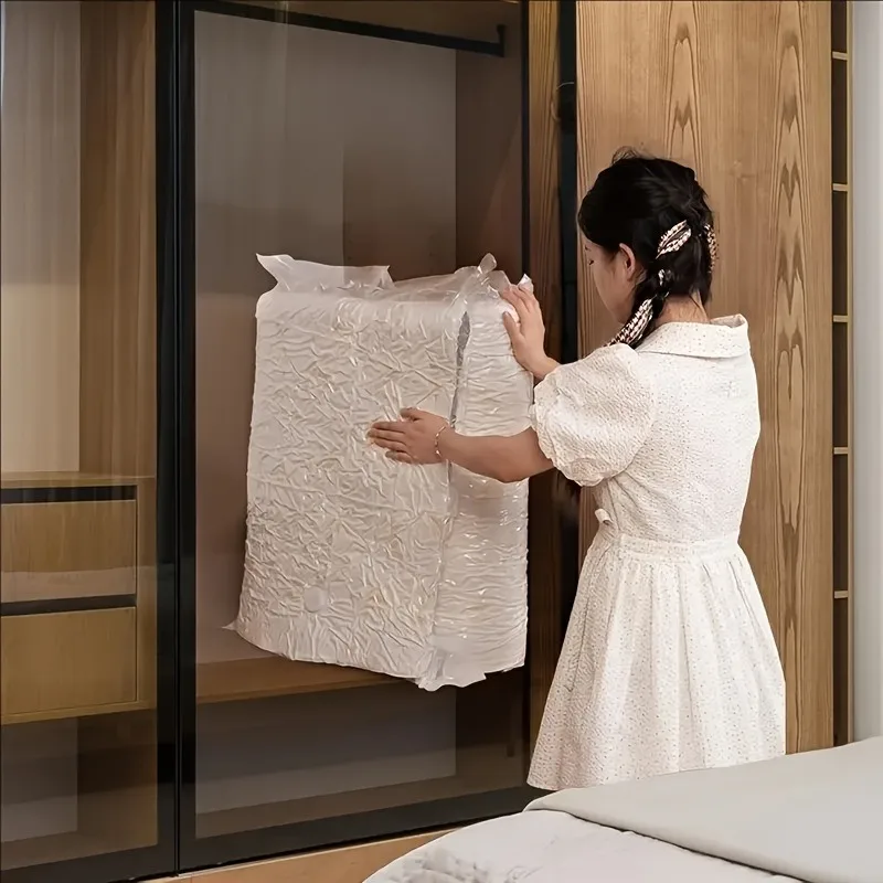 كيس ضغط مفرغ كبير جدًا - 39.37 × 86.61/70.87/59.06 بوصة لتوفير المساحة في المنازل والمهاجع عند النقل. #5