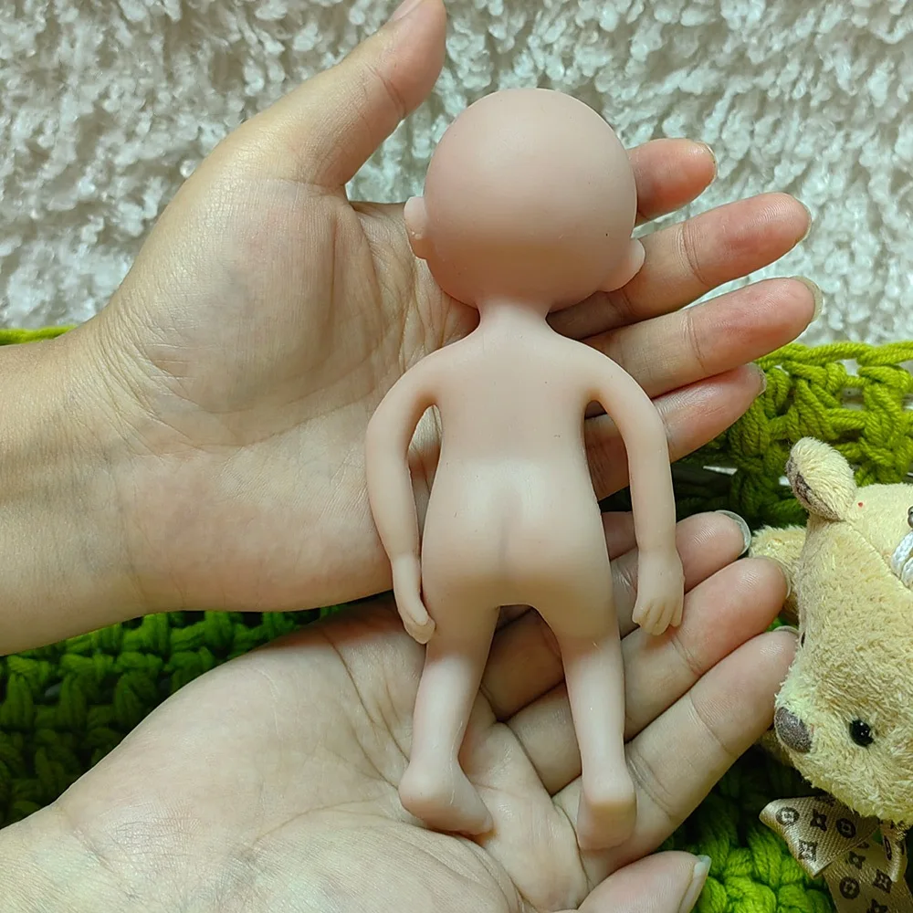 15cm Mini Cute Silicone Reborn Doll 6-inch Imitation Full Solid Baby Toy Doll