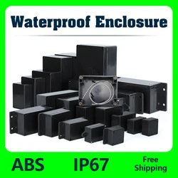 Abs Waterdichte Doos Behuizing Elektronische Veilige Behuizing Plastic Dozen Zwarte Draad Aansluitdoos Plastic Organizer Ip67 Waterdichte Enclosur