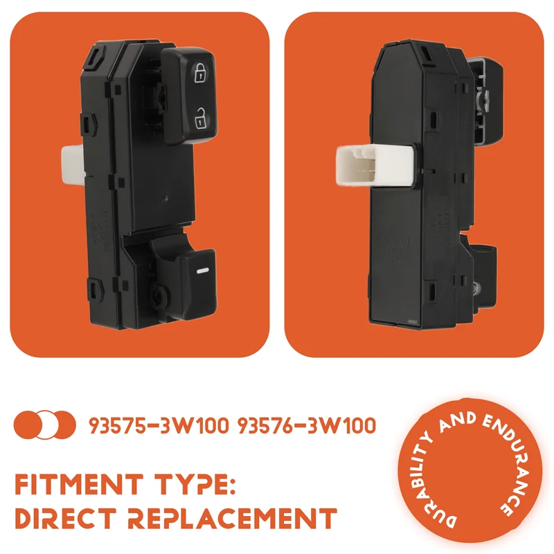 A73E-New For KIA Sportage 10-16 93575-3W100 Front Right Power Window Control Switch Regulator Button 93576-3W100 935753W100