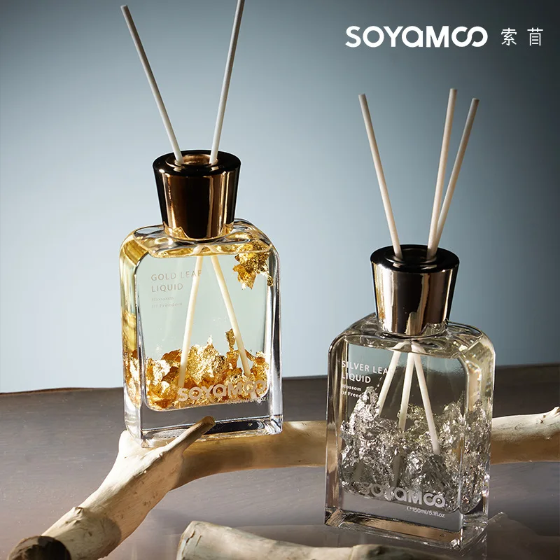 Gold Foil Reed Diffuser Oil Wholesale Essential Oil Diffuser Home Fragrance Decor Birthday Gift A Must-Have for the Holidays