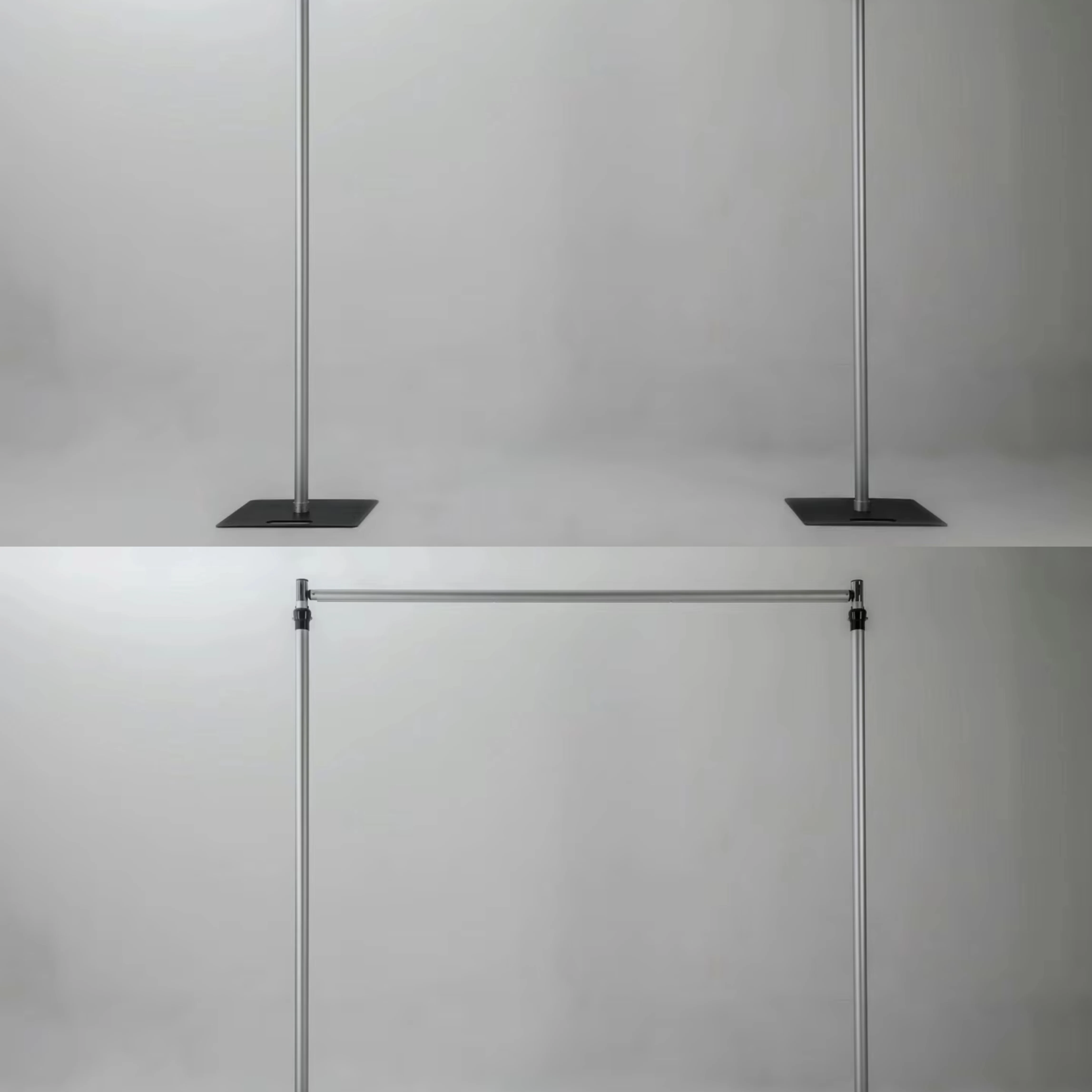 

TOP Wedding Backdrop Party Stage Decor Pipe Drape Stainless Steel Backdrop Rack Pipe and Drape Kit Adjustable Backdrop Stand