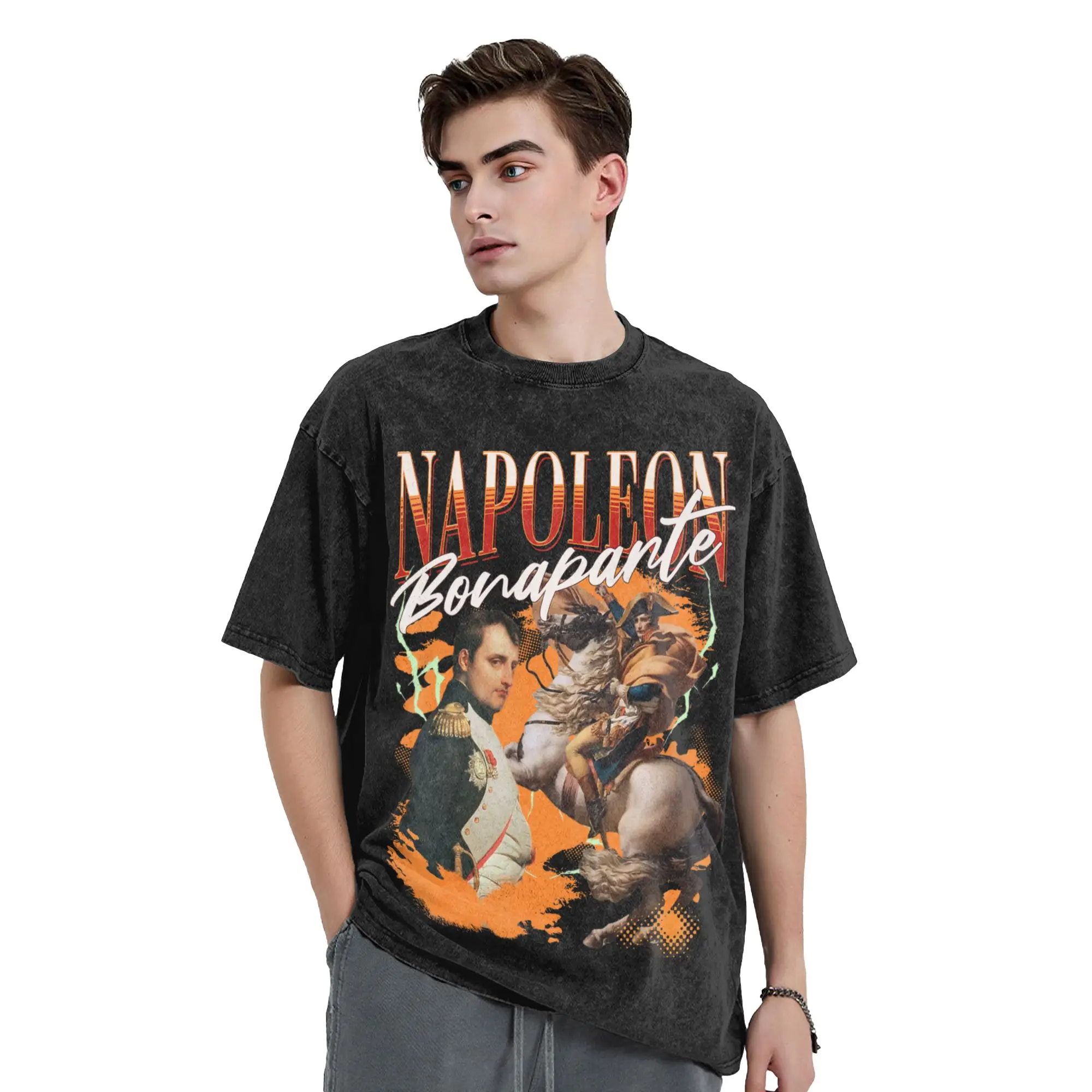 Napoleon Bonaparte T-Shirt Summer  Vintage T Shirts Casual Trendy Cool Tshirt For Male Short-Sleeve Print Tees