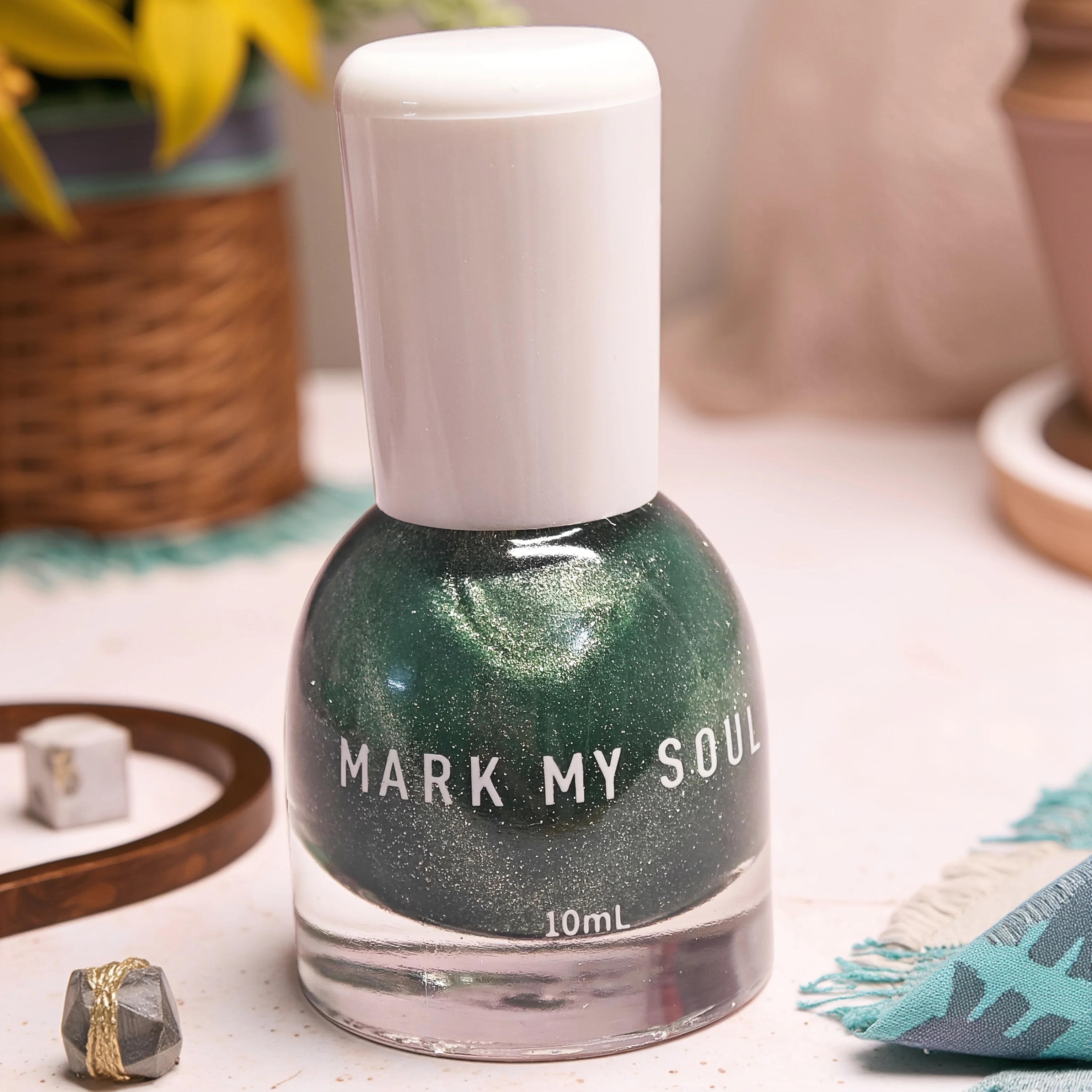S145 Jasper Green Primer Silver Bright baking Free Cat's Eye Oily Nail Polish, Quick Drying Without Lasting Lighting