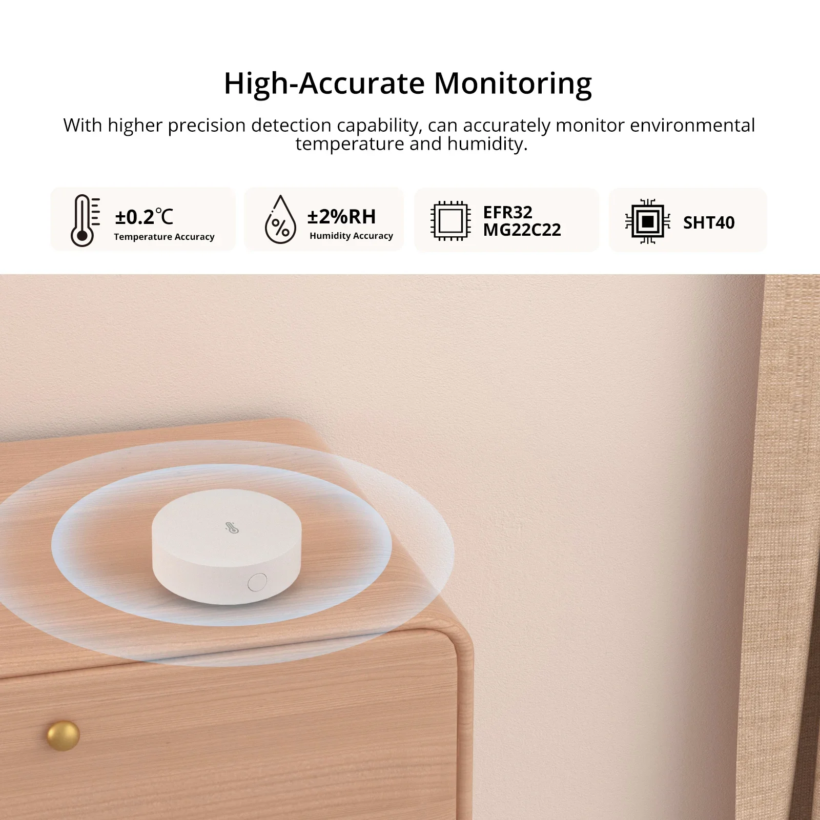 SONOFF SNZB-02P Zigbee capteur de température et d'humidité maison intelligente fonctionne avec SONOFF iHost, NSPanel Pro, ZB Bridge Pro, ZBDongle-E