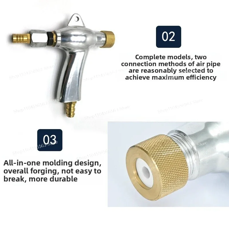 Pneumatic Sandblasting Gun PS-02 for Glass Etching, Tombstone Engraving & Rust Removal Work