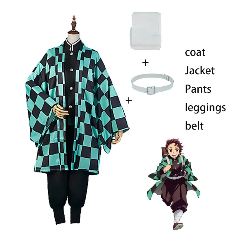 Fantasias de Cosplay para Homens e Mulheres, Anime Halloween, Kimetsu No Yaiba, Tanjiro, Kamado, Nezuko, Zenitsu, Shinobu