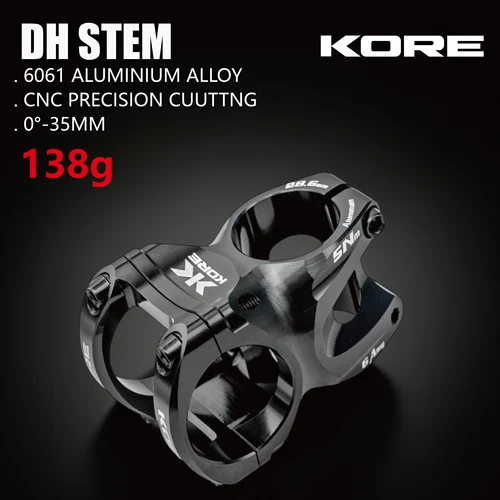 Imagen 2 del producto KORE - Manillar Corto de Bicicleta DH de 35 mm, Aleación de Aluminio, para Bicicleta de Montaña y Carretera, Manillar Corto de Descenso, Aleación de Aluminio, Ciclismo de Montaña, 35 mm