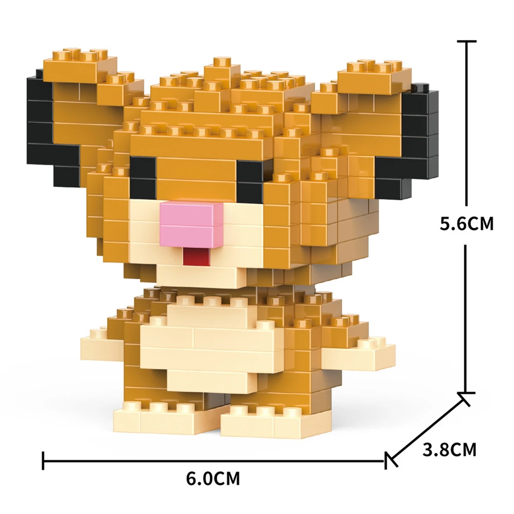 Kurome Cinnamoroll DIY Hello Kitty Stitch Block Charakter-Bausatz Mickey Mouse Baustein-Puppen Spielzeug Geschenk – Detail 23