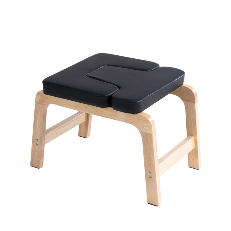 

Yoga Handstand Chair, Yoga Handstand Bench, Wood Frame and PVC Cushion