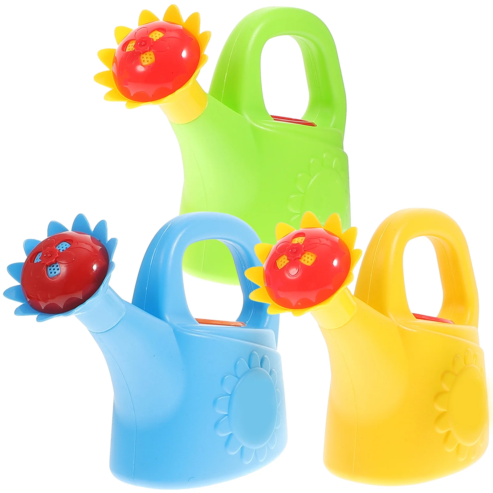 

3 Pcs Chicken Watering Can Multi-function Garden Toy Bath Toys Beach Plastic Pot Household Kids Accessory Baby for Babies