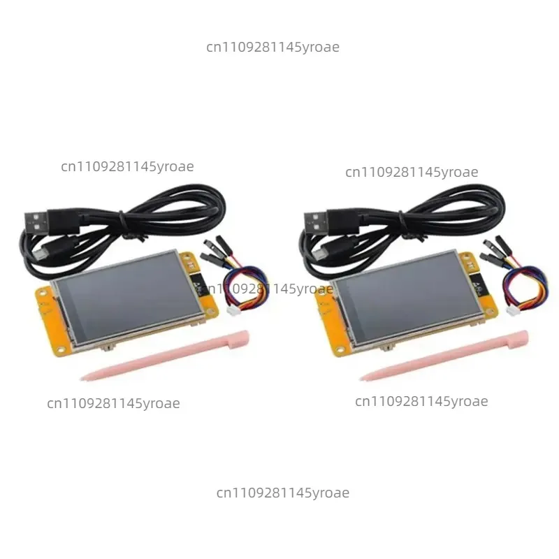 A32T 2 Set 2.8Inch ESP32-2432S028R ESP32 Display, 240X320 Resistive Touchscreen, ESP-WROOM-32 WIFI Development Board